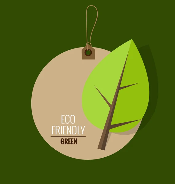 Banner de la naturaleza. Concepto de ecología con fondo de árbol. Vector illu — Vector de stock