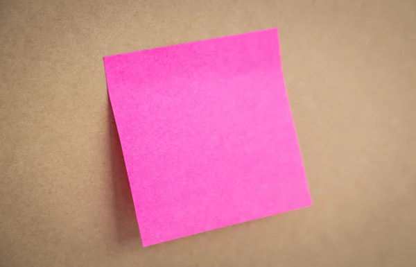 Sticky note on board — Stock Photo, Image