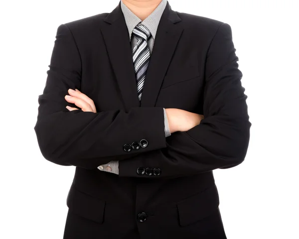 Business man in suit on white background — Stock Photo, Image