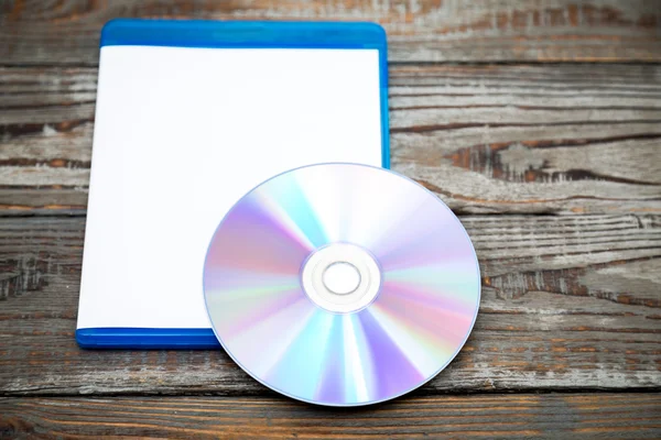 Blank compact disc with cover — Stock Photo, Image