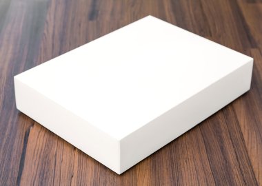 Blank white box mock up