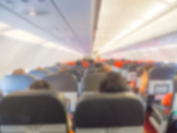 抽象的なぼかし飛行機の機内 — ストック写真