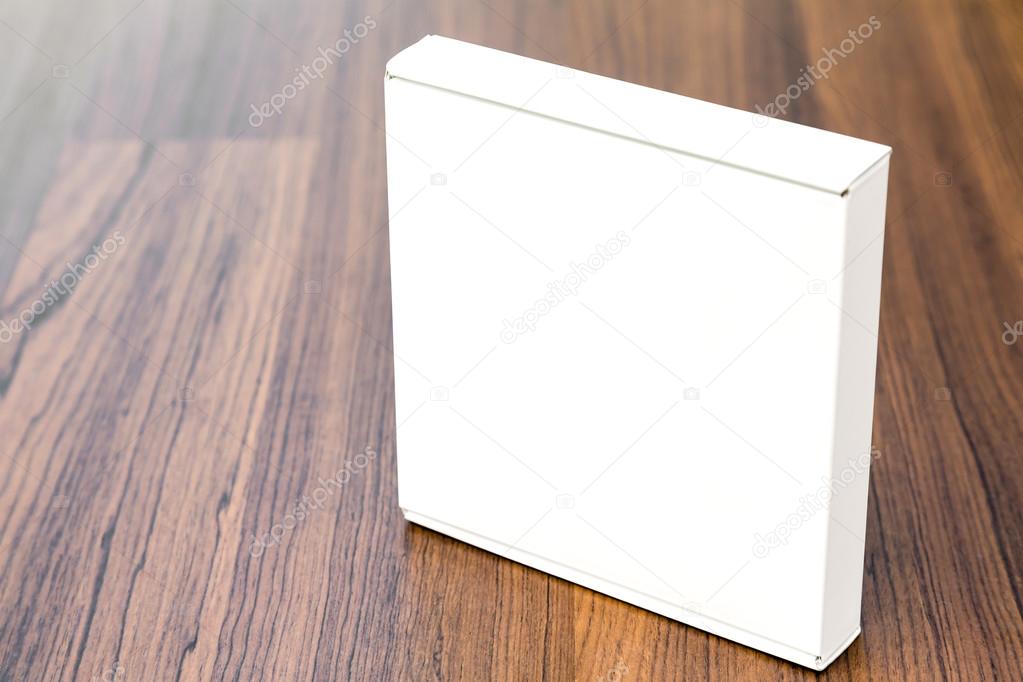 Blank white box mock up