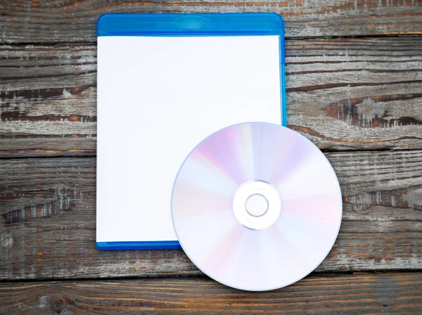 Blank compact disc with cover — Stock Photo, Image