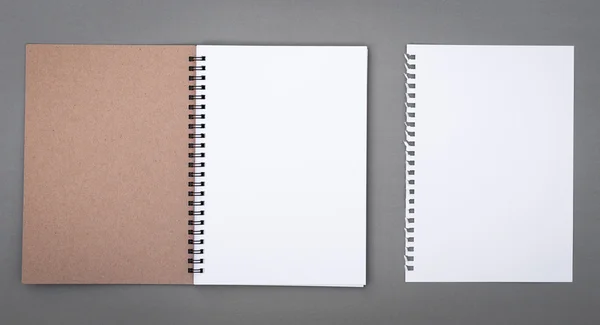 Caderno de papel reciclado — Fotografia de Stock