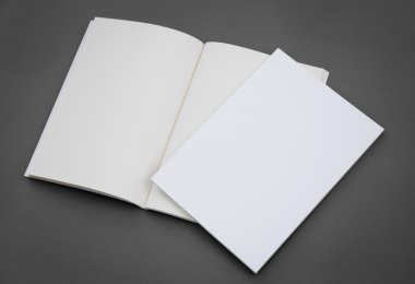 Boş katalog, broşür, dergiler, sahte kitap