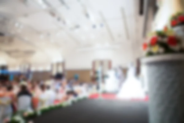 Bolo de casamento abstrato borrão no evento de casamento — Fotografia de Stock