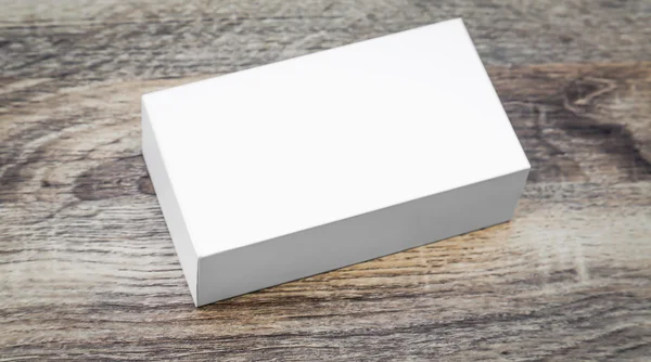 Blank white box mock up — Stock Photo, Image