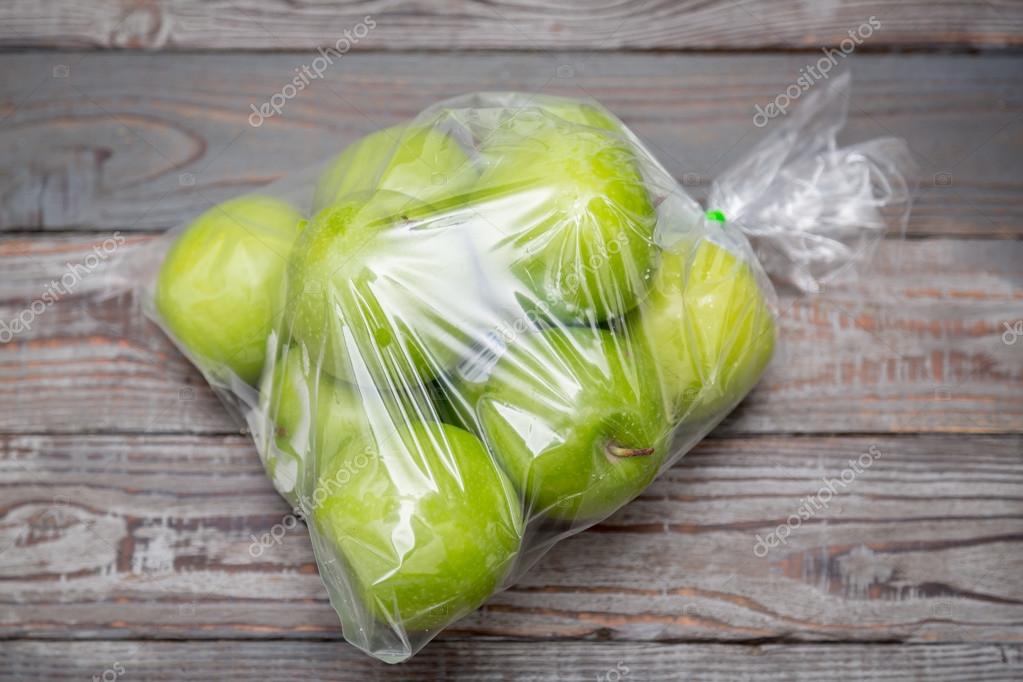 Apples In A Bag Stock Photo - Download Image Now - Apple - Fruit