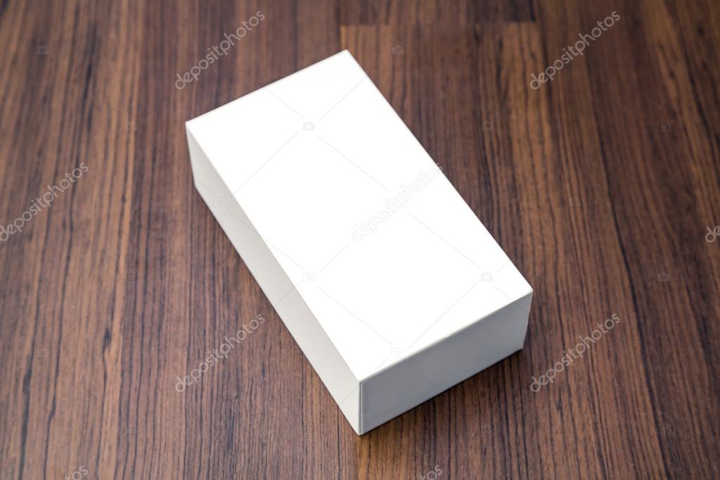 Blank white box mock up