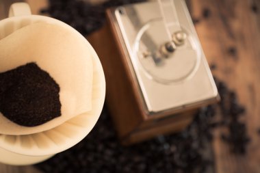 Hazırlık filtre kahve