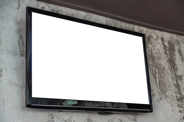 TV screen on wall — Stock Photo, Image