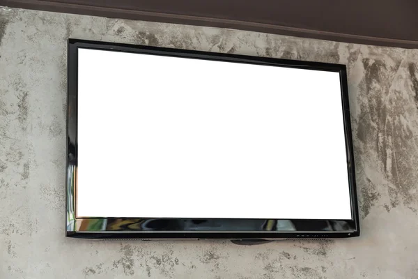 Tela de TV na parede — Fotografia de Stock