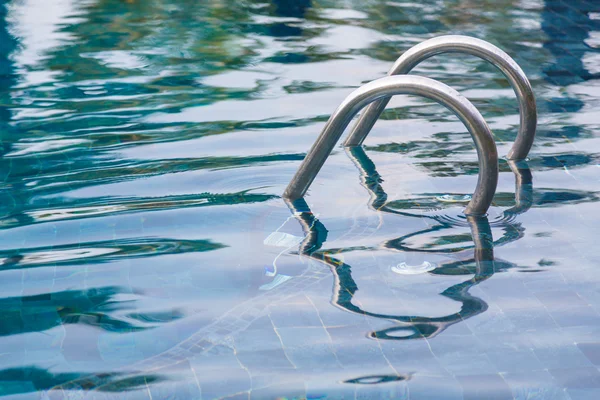 Swimming pool with stairs — Stock Photo, Image