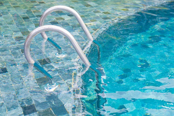 Swimming pool with stairs — Stock Photo, Image