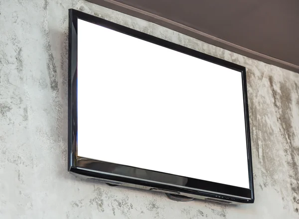 墙上的电视屏幕 — 图库照片#