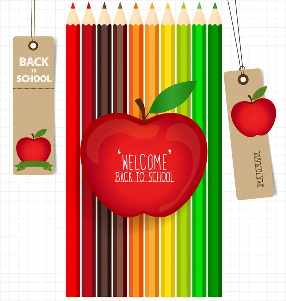 Welcome back to school. — Stock Vector