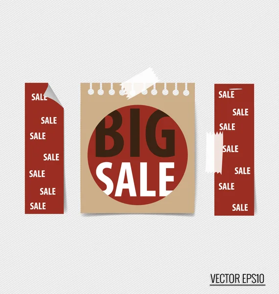 Verkoop Coupons, vouchers — Stockvector