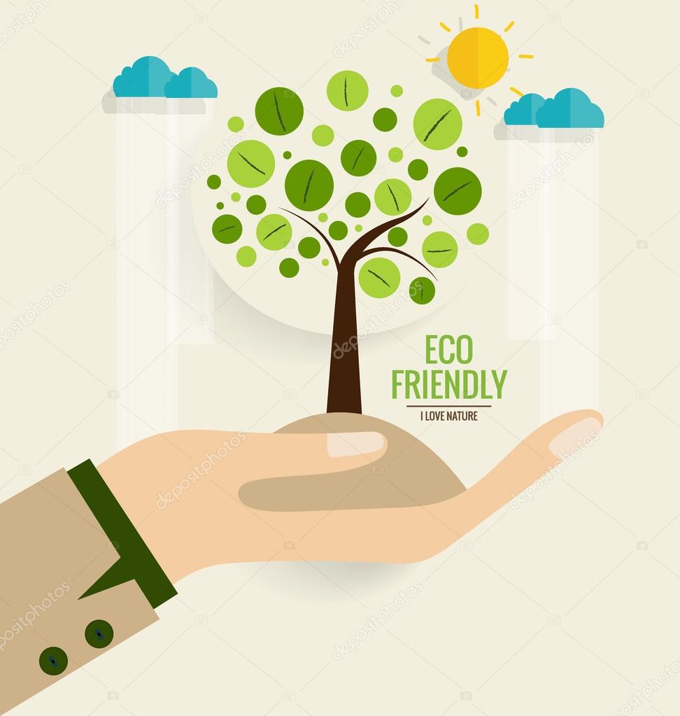 ECO FRIENDLY. Ecology concept