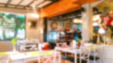 Restoran arka plan bulanıklık