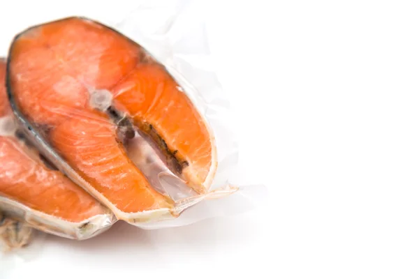 Filetes de salmão congelados — Fotografia de Stock