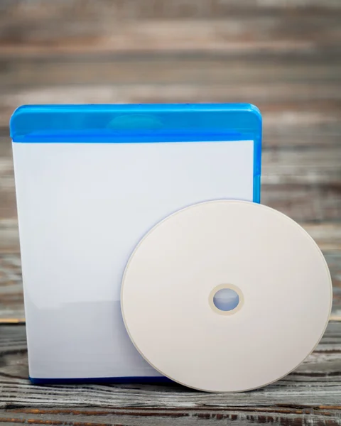 Disco compacto em branco — Fotografia de Stock