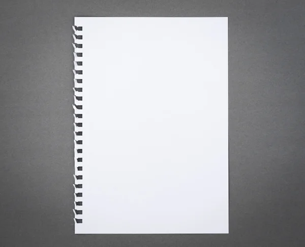 空白の白いメモ帳 — ストック写真