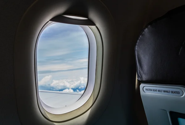 Wing from Airplane window — Stock Photo, Image