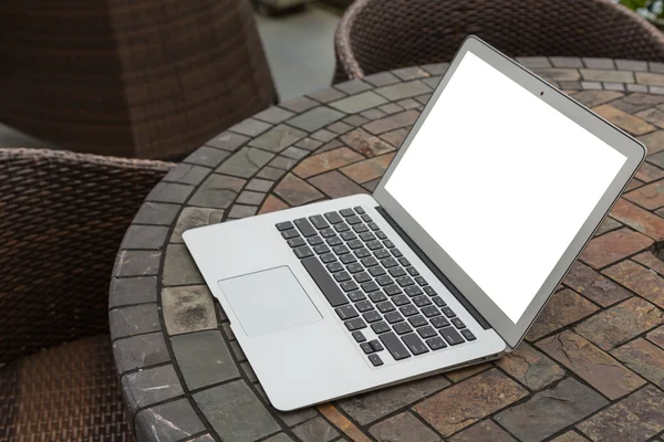 Blank screen of  laptop computer — Stock Photo, Image