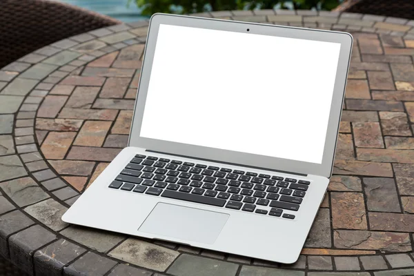 Blank screen of  laptop computer — Stock Photo, Image