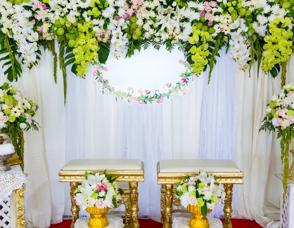 Decoraciones en la ceremonia de boda — Foto de Stock