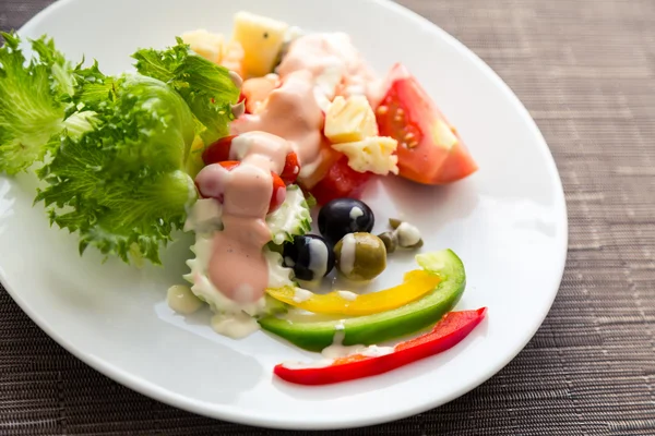 Fresh vegetables salad — Stock Photo, Image