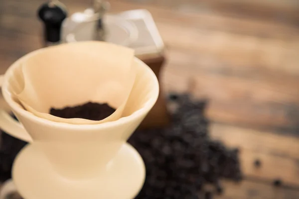 Preparation drip coffee — Stock Photo, Image