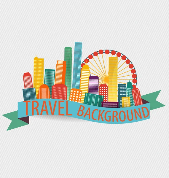 Creative travel template — Stock Vector