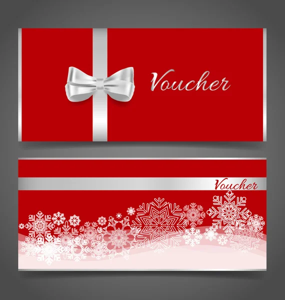 Venda de fim de ano Vouchers — Vetor de Stock