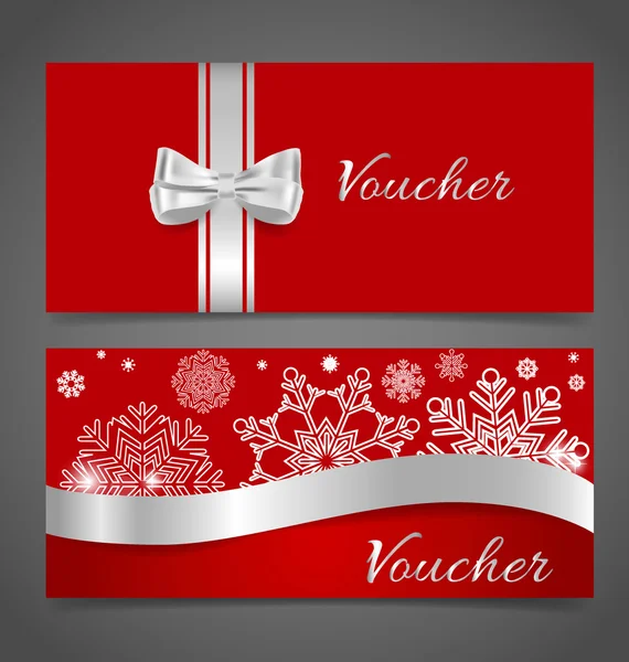 Venda de fim de ano Vouchers — Vetor de Stock