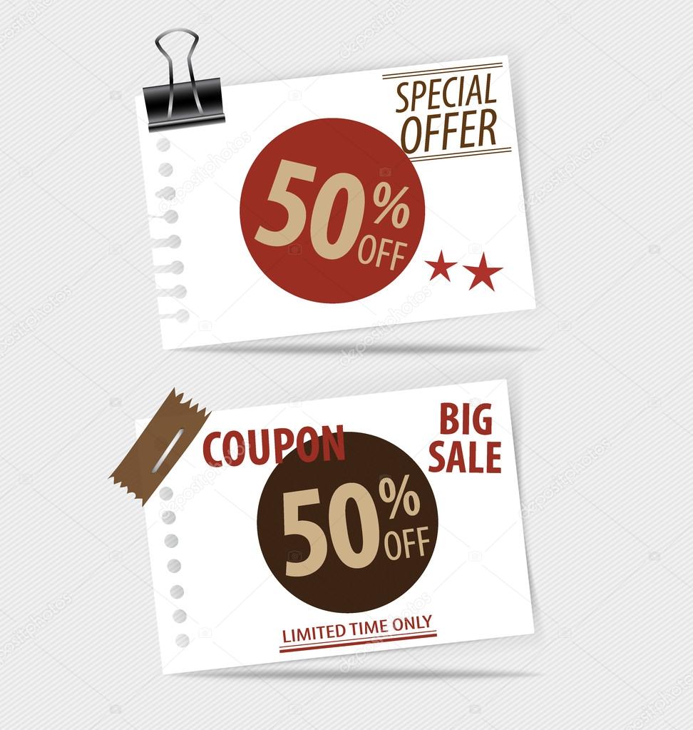 Sale Coupons and vouchers
