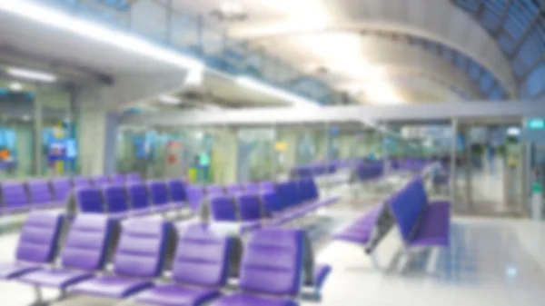 Purple chairs in airport — Stock Photo, Image