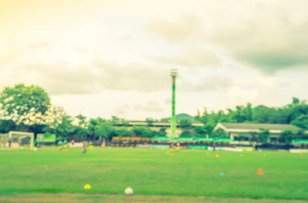 Borroso fútbol juego — Foto de Stock