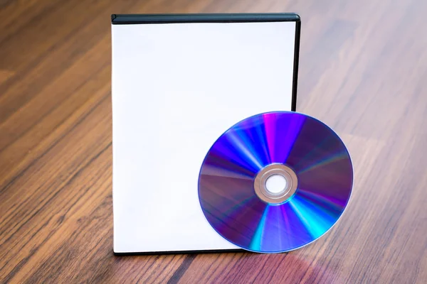 Compact disc met cover — Stockfoto