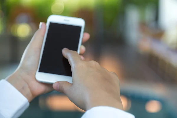 Hand holding Smart Phone — Stock Photo, Image