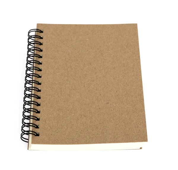 Cuaderno en blanco maqueta hasta — Foto de Stock