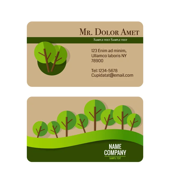 Plantilla moderna de tarjetas — Vector de stock