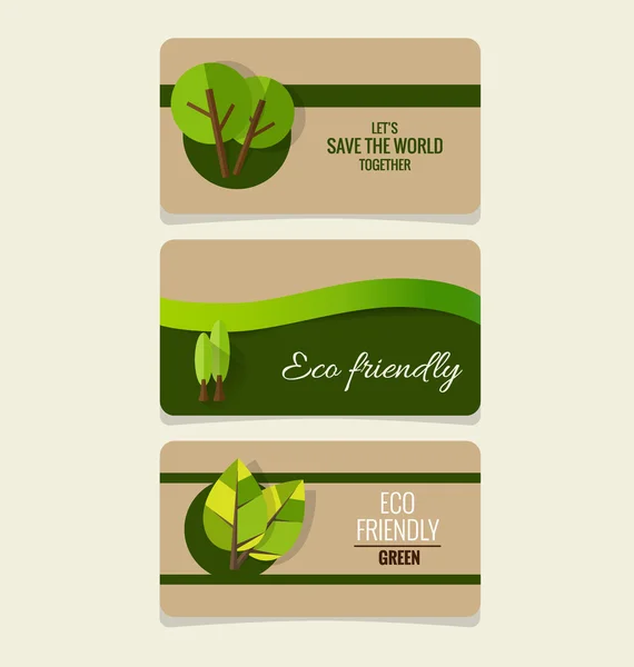 Eco organic labels — Stock Vector