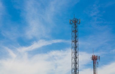 Mavi gökyüzü uyduda