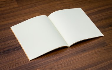 Ahşap üzerine boş defter