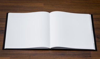 Ahşap üzerine boş defter