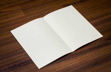 Ahşap üzerine boş defter
