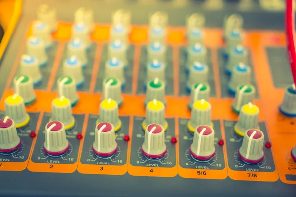 Music mixer desk — Stock Photo, Image