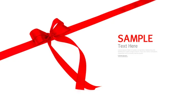 Shiny red ribbon — Stock Photo, Image